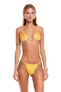 Missy Orange Yellow Bikini Top