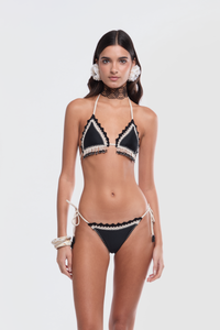 Solange Black Bikini Bottom