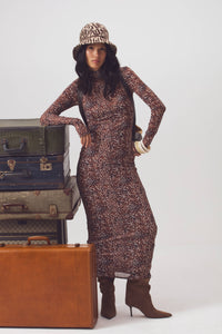 Jules Deer Dark Brown Dress