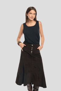 Millie Chocolate Skirt