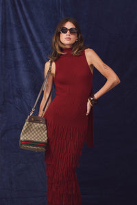 Rosy  Burgundy Dress