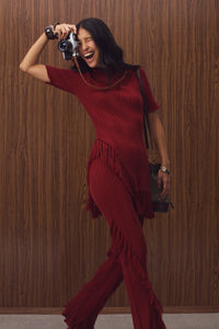 Emi Burgundy Pant