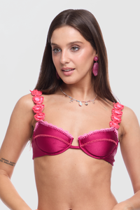 Lily Fuchsia Bikini Top