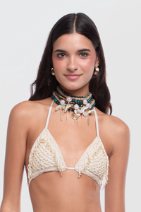Cala Gold Bikini Top