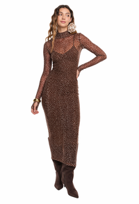 Jules Deer Dark Brown Dress