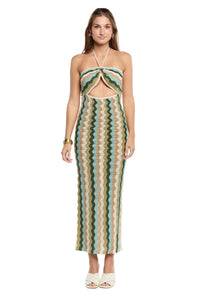 Poppy Green Knitted Dress