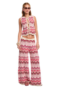 Kari Wavy Pink Pant frontal 1