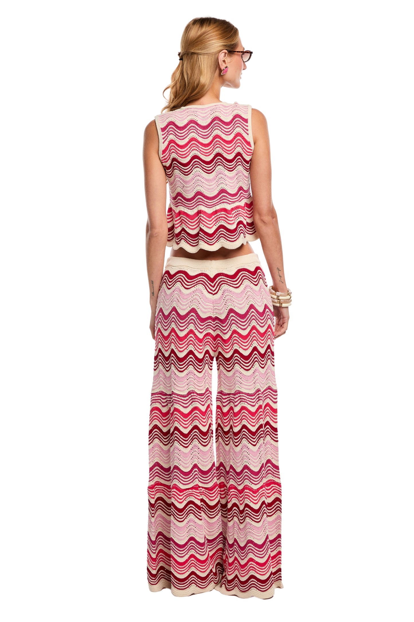 Kari Wavy Pink Pant posterior 1
