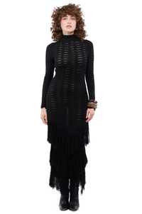 Rumi Long Sleeve Black Dress