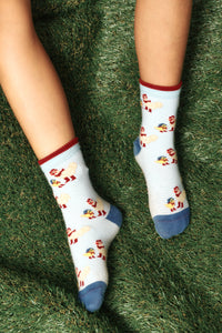 Little Chick Stripes Blue Socks