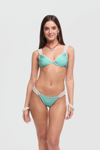 Alessia Aqua Bikini Top