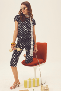 Tiana Polka Dots Capri Pant