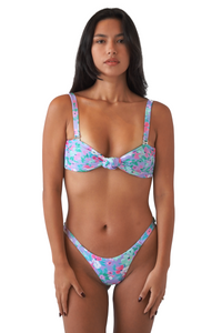 Ale Neon Flowers Bikini Top