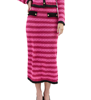 Alonza Fuchsia Midi Skirt