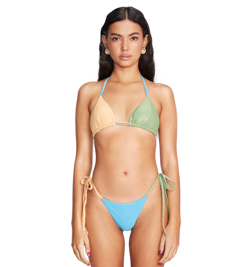 Andrea Multicolor Light Blue Bottom