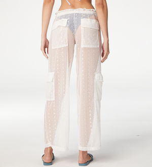 Bianca White Cargo Pant