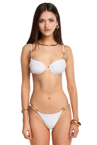 Lily White Bikini Top