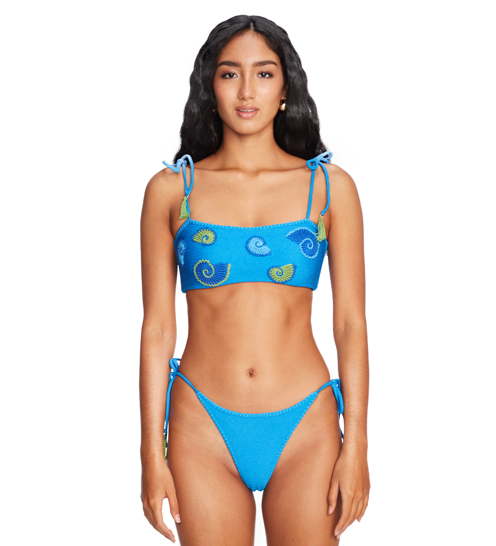 Mafer Blue Bikini Bottom