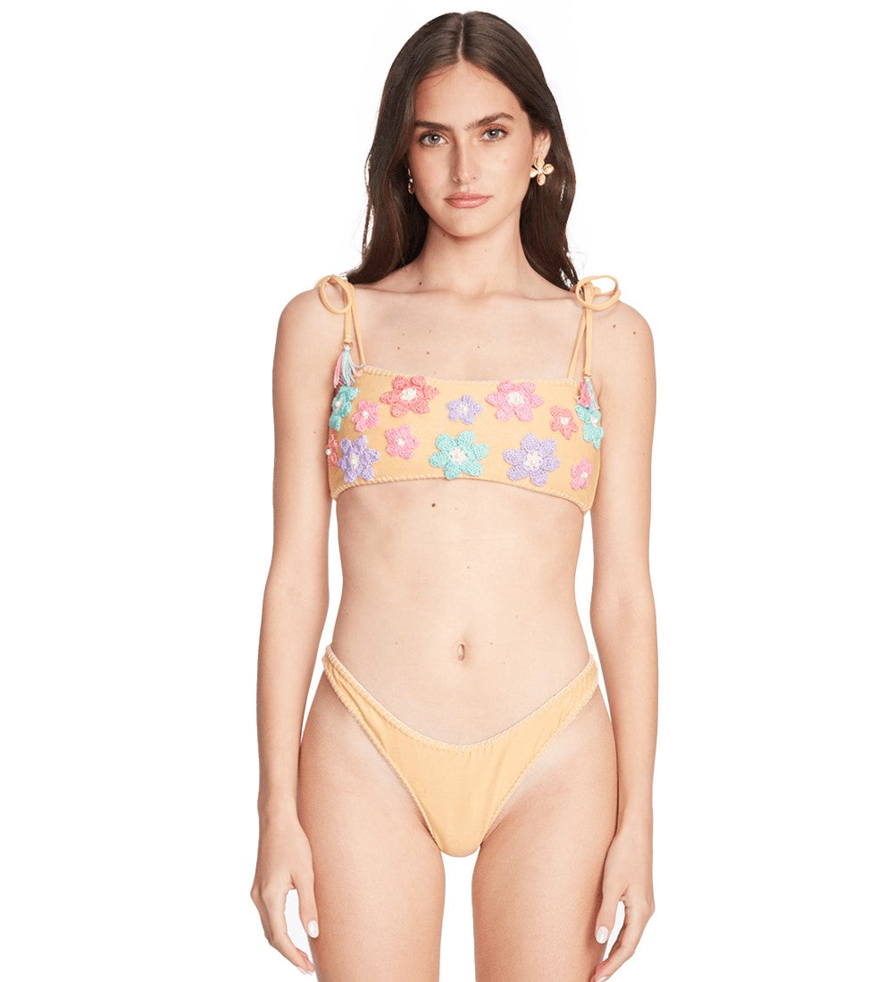 Mafer Yellow Multicolor Bikini Bottom