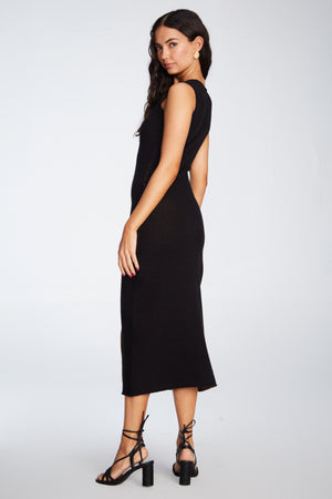 Sienna Black Butterfly Dress