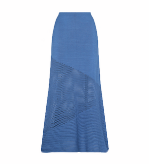 Olga Skirt Knitted Blue