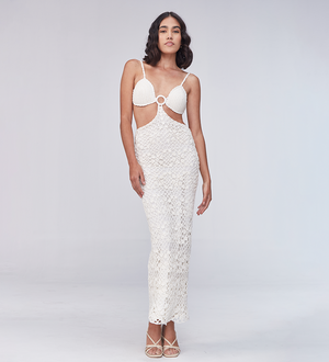 Martina Ivory Crochet Dress